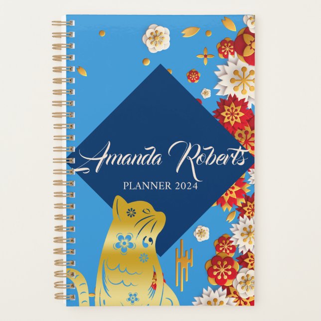 Agenda Ano Do Planeador De Flores Cat 2024 (Frente)