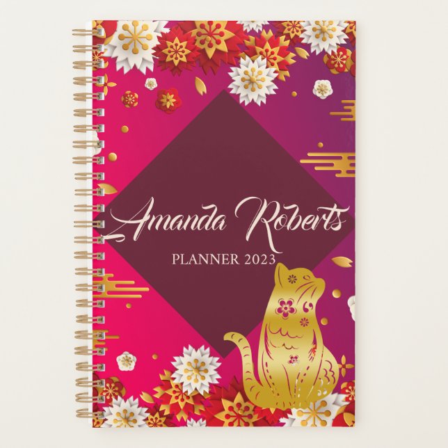 Agenda Ano Do Planeador De Flores Cat 2024 (Frente)