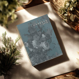 Agenda Ano Novo 2026 Verde Minimal Floral Abstrato Chic