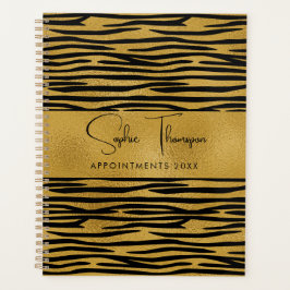 Agenda Ano novo do ouro de ouro Zebra
