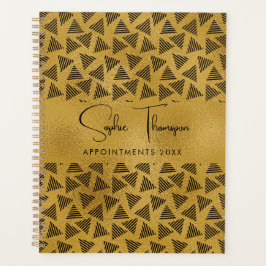 Agenda Ano novo Dourado e negro