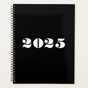 Agenda Ano personalizado da tipografia em negrito preto m