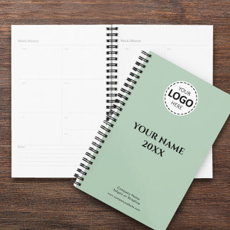 Agenda Ano Personalizado, Logotipo, Nome e Texto, Diário 