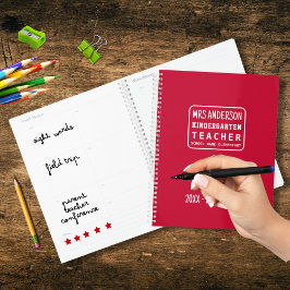 Agenda Ano Simples da Escola de Professores do Jardim Ver