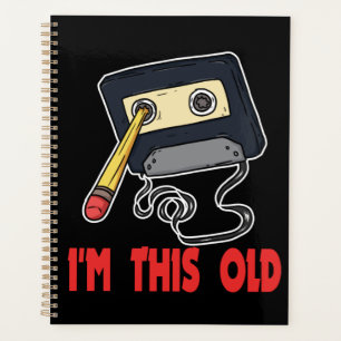 Agenda anos 80 Retro Vintage Sou Tão Velho
