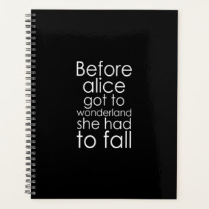 Agenda antes que alice chegasse à maravilha que ela tinha