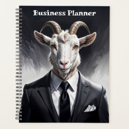 Agenda Anthropomorphic goat businessman headshot