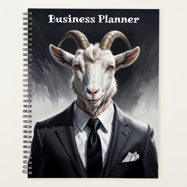 Agenda Anthropomorphic goat businessman headshot (Frente)