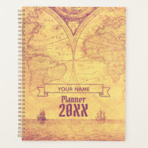 Antiguamente Vintage World Map Adventurer