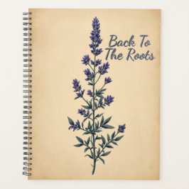 Agenda Antique Herbarium Study | Weathered Botanical Art