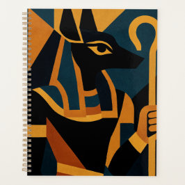 Agenda Anubis Moderno Abstrato Egípcio Planner