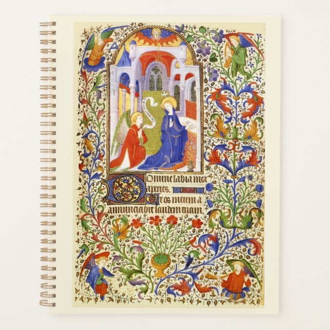 Agenda Anunciação Iluminação medieval (Frente)