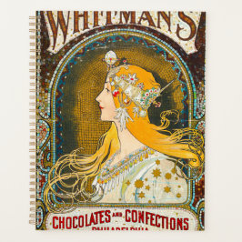 Agenda Anúncio Vintage Whitman's de Alphonse Mucha