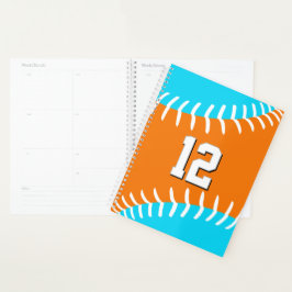 Agenda ANY team colors baseball softball w jersey number