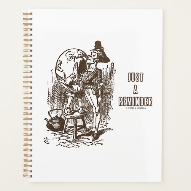 Agenda Apenas um lembrete de um doce de servo (Frente)