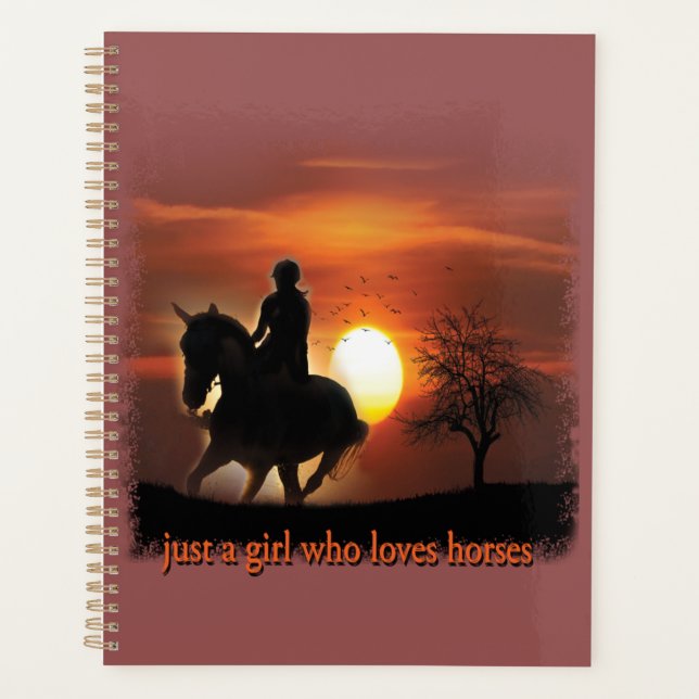 Agenda apenas uma garota que ama cavalos (Frente)