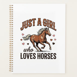 Agenda Apenas Uma Garota Que Ama Cavalos Camisa Vintage D