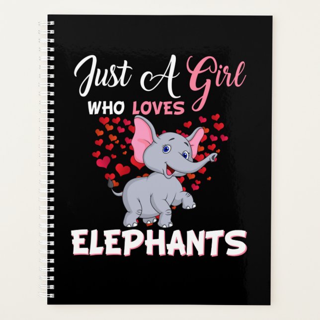 Agenda Apenas Uma Menina Que Ama Os Presentes Dos Elefant (Frente)