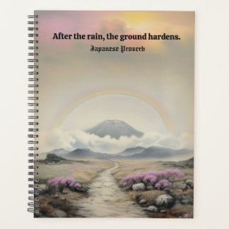 Agenda Após a chuva (Arte de Paisagem Japonesa com Aquare