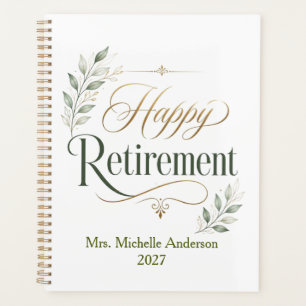 Agenda Aposentadoria Feliz Nome Personalizado