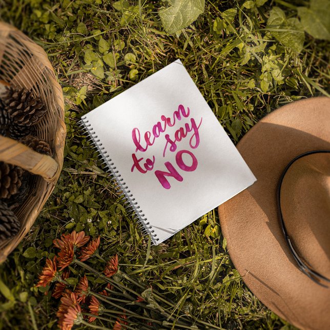 Agenda Aprenda a dizer não - rosa (Criador carregado)