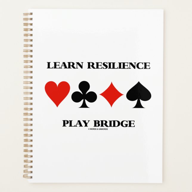 Agenda Aprenda Resilience Play Bridge Quatro Conjuntos de (Frente)