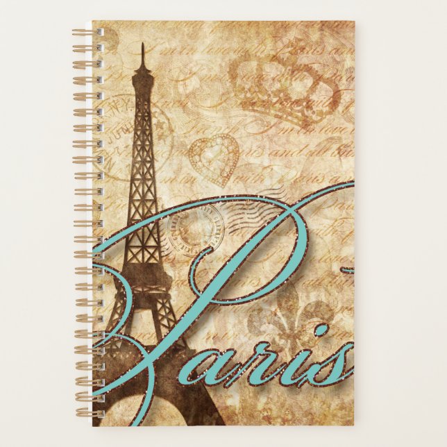 Agenda Aqua Eiffel Tower Paris - Script country francês (Frente)