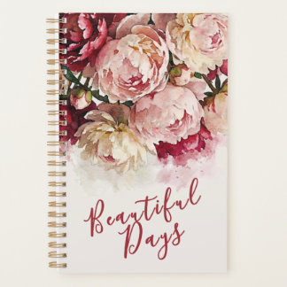 Agenda Aquarela Blooms | Peônia Elegante