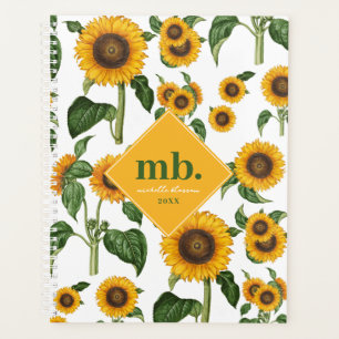 Agenda Aquarela Flores suntuárias Folhagem botânica Verde