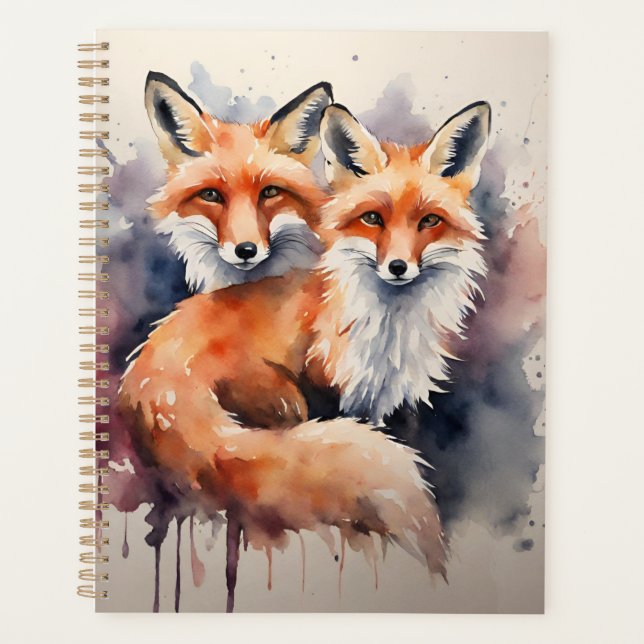Agenda Aquarela Fox Duo (Frente)