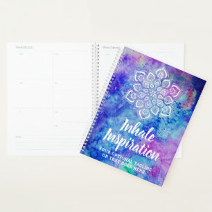 Agenda Aquarela Mandala Ioga Espiritual Metafísica Metaf