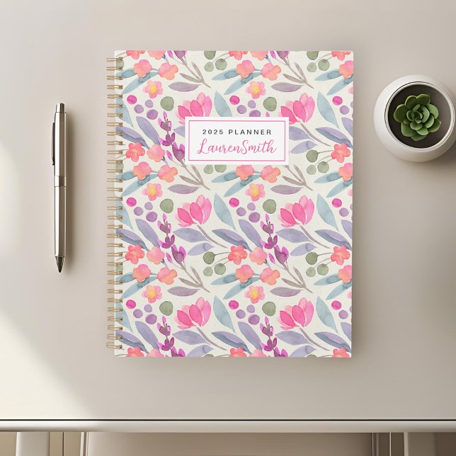 Agenda Aquarela Puro Floral (Criador carregado)