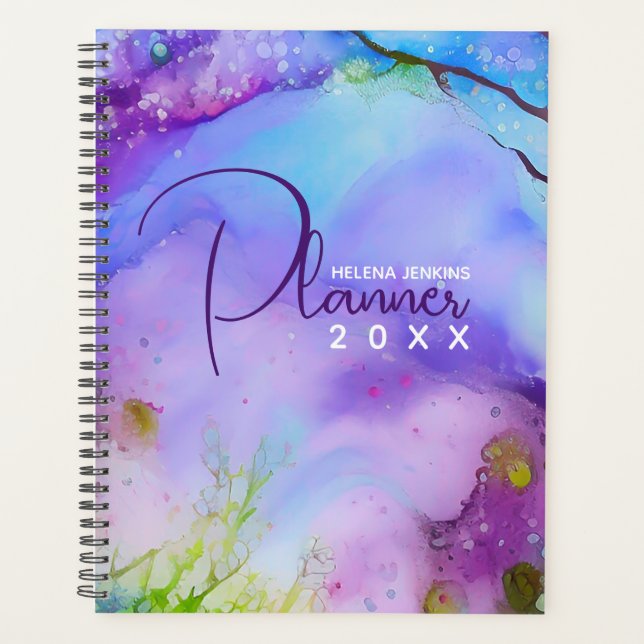 Agenda Aquarela Whimsical (Frente)