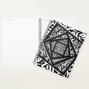 Agenda arábica Calliografia 3d