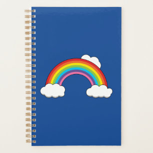 Agenda Arco-íris com Nuvens Brancas