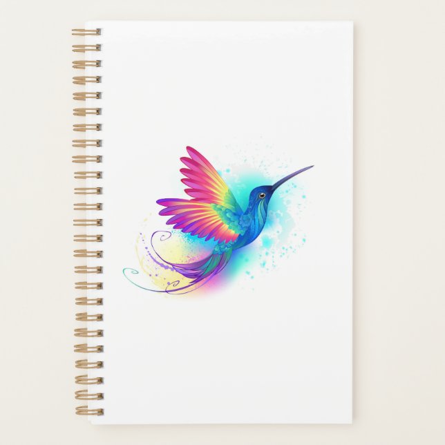 Agenda Arco-Íris Exótico Hummingbird (Frente)