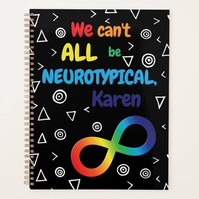 Agenda Arco-Íris Não Podemos Todos Ser Neurotípicos Karen (Frente)