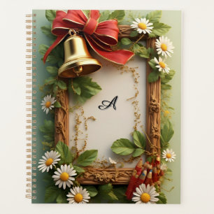 Agenda Arco vermelho, Ouro e elementos decorativos