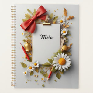 Agenda Arco vermelho, Ouro e elementos decorativos
