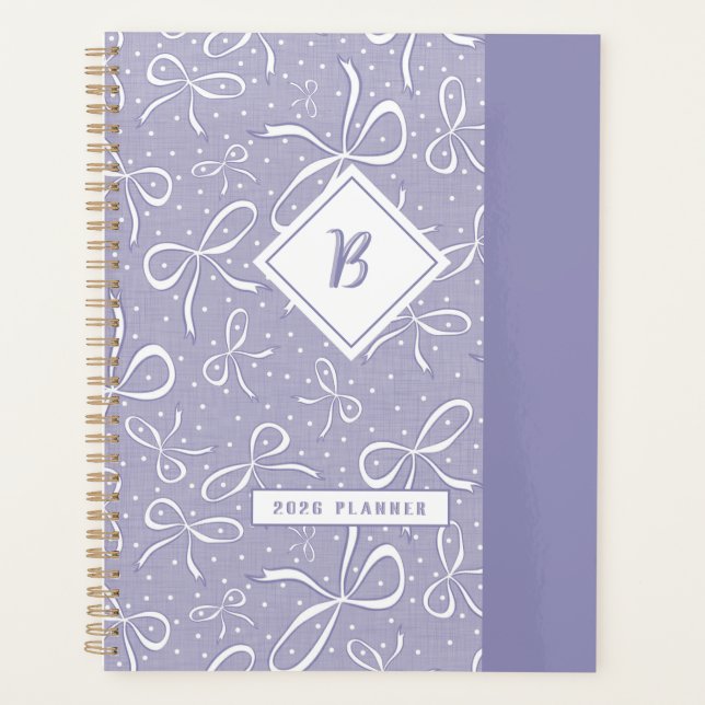 Agenda Arcos de coquete roxos deliciosos (Frente)