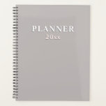 Agenda Areia profunda | bege sólido<br><div class="desc">Areia profunda | texto personalizado do efeito de sombra/Negrito do Planejador de bege sólido. Design moderna neutra.</div>