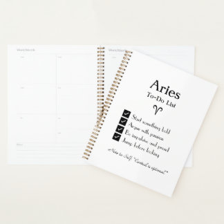 Agenda Aries - Lista de Ações a Fazer