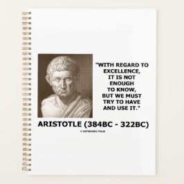 Agenda Aristóteles Excelência Não O Suficiente Para Saber