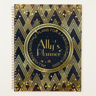 Agenda Art Deco Gatsby Glamor Geométrico Monograma