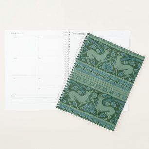 Agenda Art Deco Nouveau Cachorro Natureza Botânica: Padr