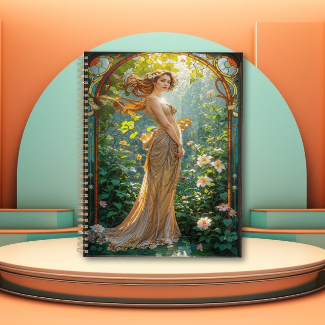 Agenda Art Nouveau Lady of the Lilies (Criador carregado)