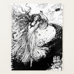 Agenda Art Nouveau Polocromo Oz Preto e Branco