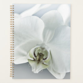 Agenda Arte Botânica de Orquídea Branca Elegante