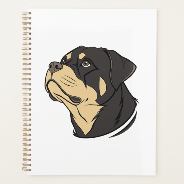 Agenda Arte de Cão Rottweiler (Frente)
