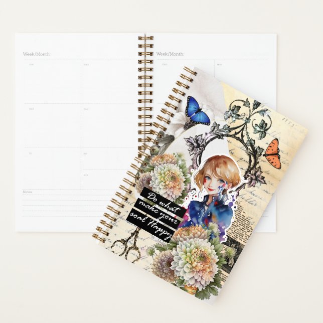 Agenda Arte de Colagem Novembro, Crisântemo (Exibição)